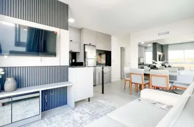 Apartamento 2 suítes + lavabo, mobiliado e decorado com terraço e box/vaga de garagem na Zona Nova em Capão da Canoa