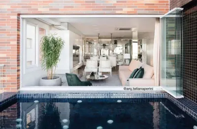 Apartamento 3 suítes + lavabo, decorado com vista mar e piscina privativa, 3 box/vagas de garagem no Centro de Capão da Canoa