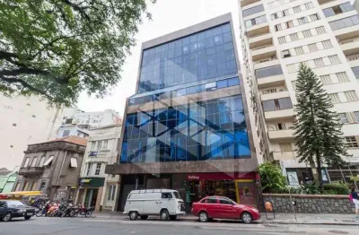 Sala/conjunto comercial à venda, com vaga de garagem, elevador e portaria, localizado em frente à santa casa