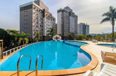 Apartamento mobiliado à venda no condomínio rossi caribe, com 2 dormitórios, 1 suíte, churrasqueira e vaga para 2 veículos