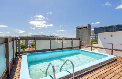Cobertura imponente com vista panorâmica e piscina privativa na rua professor cristiano fischer