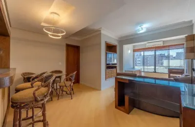 Apartamento mobiliado, 03 dormitórios, sacada integrada c/ churrasqueira, 1 vaga.