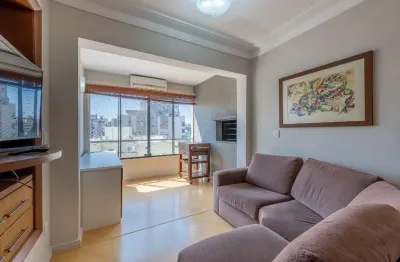 Apartamento mobiliado, 03 dormitórios, sacada integrada c/ churrasqueira, 1 vaga.