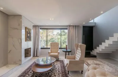 Casa triplex mobiliada em condomínio com 3 dormitórios, 1 suíte e 2 vagas - jardim ecoville - lomba do pinheiro