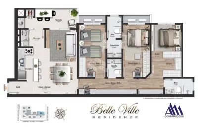 Apartamento com 3 quartos à venda na Rua Coronel Eleseu Guilherme, 1, Campinas, São José