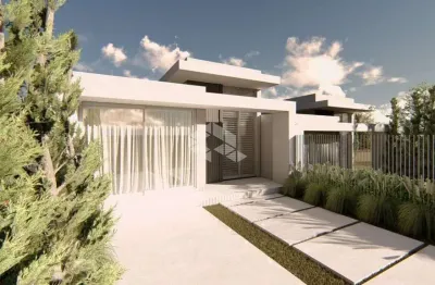 Sobrado em alvenaria com telhado em platibanda, com área construída de 77,94m²