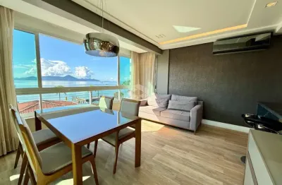 Apartamento com 2 suítes 2 vagas de garagem e vista panorâmica em coqueiros florianópolis/sc - porteira fechada, 100% mobiliado.