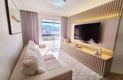 Apartamento impecável mobiliado com 4 quartos sendo 1 suíte vista panorâmica e pronto para morar no kobrasol