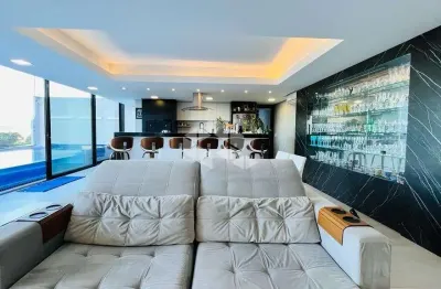 Casa de alto padrão com vista privilegiada 4 dormitórios piscina e spa na trindade