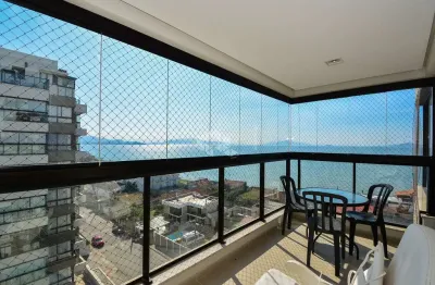 Apartamento 3 quartos sendo 1 suíte no balneário florianópolis com vista para o mar e área de lazer completa