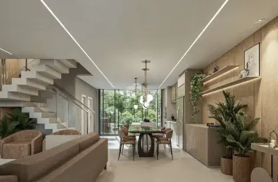 Casa com 3 suítes e churrasqueira no residencial reserva santa mônica florianópolis