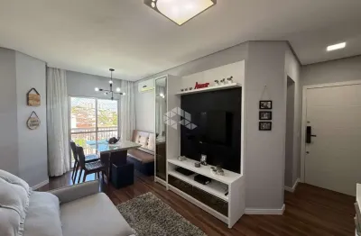 Apartamento semimobiliado 2 quartos com vista panorâmica e lazer completo no estreito florianópolis
