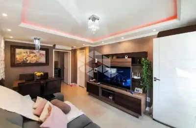 Sobrado em condomínio fechado, semi mobiliado 87,58m² 2 dormitórios, 01 vaga coberta, no bairro igara em canoas