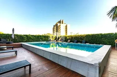 Apartamento garden de 1 dormitório c/ 2  garagens e infra completa no linked junto ao bourbon teresópolis
