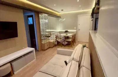 Apartamento semimobiliado à venda em são josé - 2 quartos, sacada com churrasqueira e vaga coberta