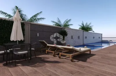 Apartamento novo no green valle 430 metros da praia, dois dormitórios sendo duas suítes.