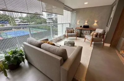 A venda apartamento mobiliado no santo amaro com 189 m², 4 dormitórios sendo 2 suites e 3 vagas