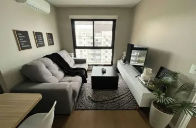 Fwd 1 dormitório mobiliado com suite e 02 vagas cobertas - central parque