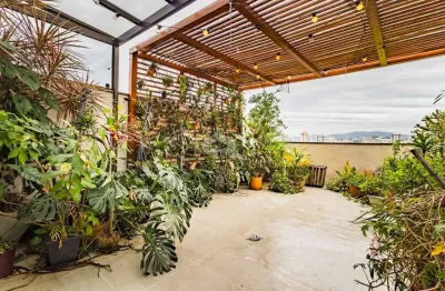 .cobertura com 149m², 2 dormitórios, 2 vagas, no bairro santana em porto alegre para comprar