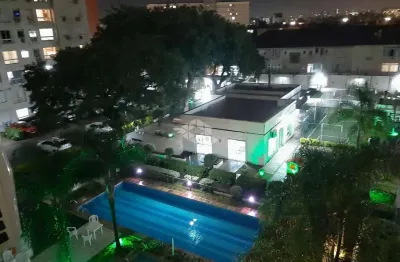 Apartamento 3 dormitórios mobiliado com sol da tarde nos dormitórios, uma vaga