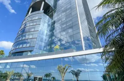 Sala comercial com linda vista para o guaíba, no desejado condomínio pontal.