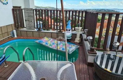 Cobertuta com piscina, bairro cristal, 1 dormitório, suíte, com vista para o guaíba