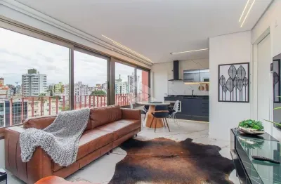 Apartamento 'premium', de 1 dormitório, com 43m2 prvs. 1 vaga, por r$ 550mil,  no menino deus, em porto alegre