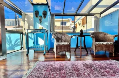 Cobertura 2 dormitórios, suíte, 2 vagas de garagem, jardim planalto, porto alegre