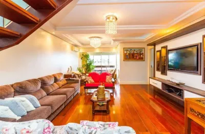 Cobertura 4 dormitórios, suíte, 2 vagas, 256m², vila ipiranga, porto alegre.