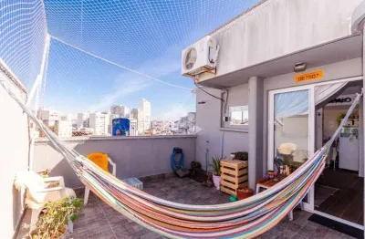 Cobertura 2 dormitórios, 1 suíte, 1 vaga, floresta, porto alegre.