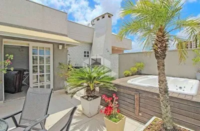 Cobertura duplex, com sacada e terraço, 2 dormitórios, 2 vagas, 111 m², bairro chácara da pedras, porto alegre