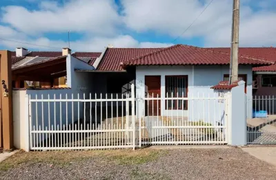 Casa geminada de 2 dormitórios no bairro arroio grande!