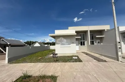 Geminado novo, de esquina, com 02 dormitórios (01 suíte) em Linha Santa Cruz