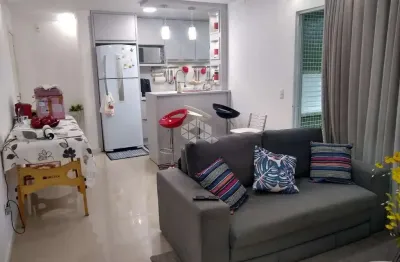 Apartamento no centro, em palhoça, sc, sacada com churrasqueira, 02 dormitórios, 01 suíte, 01 vaga de garagem.
