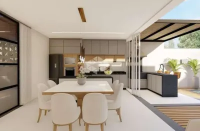 Casa residencial no bairro forquilhas, em são josé, sc, espaço gourmet com churrasqueira, 03 quartos sendo 01 suíte, e 02 vagas de garagem.