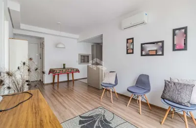 Apartamento semimobiliado 1 dormitório/quarto. churrasqueira. vaga escriturada