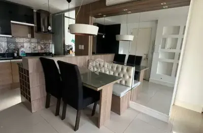 Apartamento 2 quartos semi mobiliado com vaga no bairro fátima em canoas