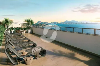 Apartamento 2 quartos, 1 suíte e 1 vaga no centro de niterói com vista baia