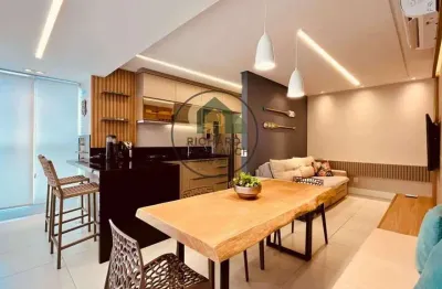 Apartamento à venda nas toninhas, com 2 suítes, 66m²