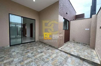 Casa térrea nova e moderna em bairro tranquilo de peruíbe – 1.400m do mar