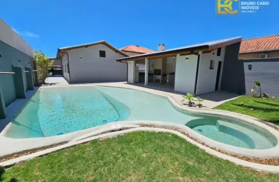 Casa térrea moderna com a primeira piscina de lago artificial em peruíbe!! - cidade nova peruibe - peruíbe/sp