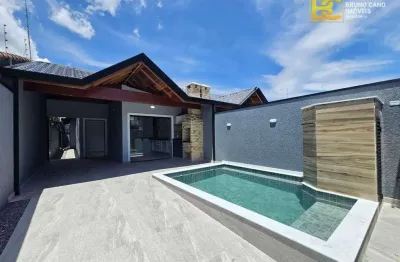 Casa a venda nova e moderna em bairro residencial - peruíbe/sp