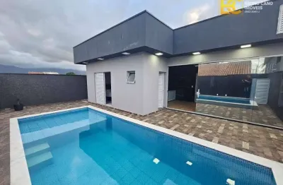 Casa térrea com piscina à venda - flora rica ii - peruíbe/sp