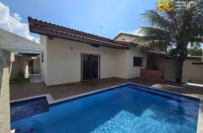 Casa térrea com piscina á 150m do mar - jardim mar e sol - peruíbe/sp