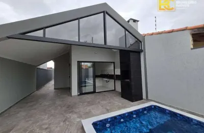 Casa nova e moderna com piscina a venda - peruíbe/sp