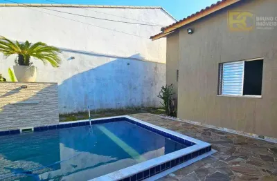 Casa nova com 2 dormitórios - piscina e churrasqueira  -  balneário são joão batista ii - peruíbe/sp
