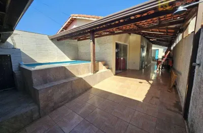 Casa com piscina e 3 quartos a venda - ribamar - peruíbe/sp