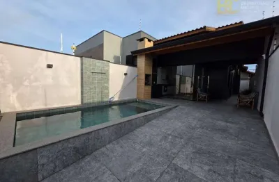 Casa com piscina toda mobiliada à venda - flora rica ii - peruíbe/sp