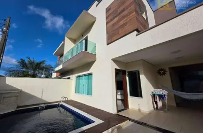 Sobrado moderno com piscina a 500m do mar à venda - ribamar - peruíbe/sp
