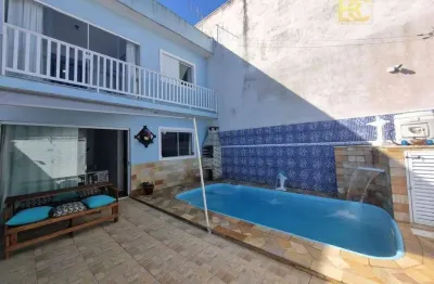 Exclusividade bc imóveis! sobrado com 2 suítes à 400 metros da praia no convento velho em peruíbe/sp